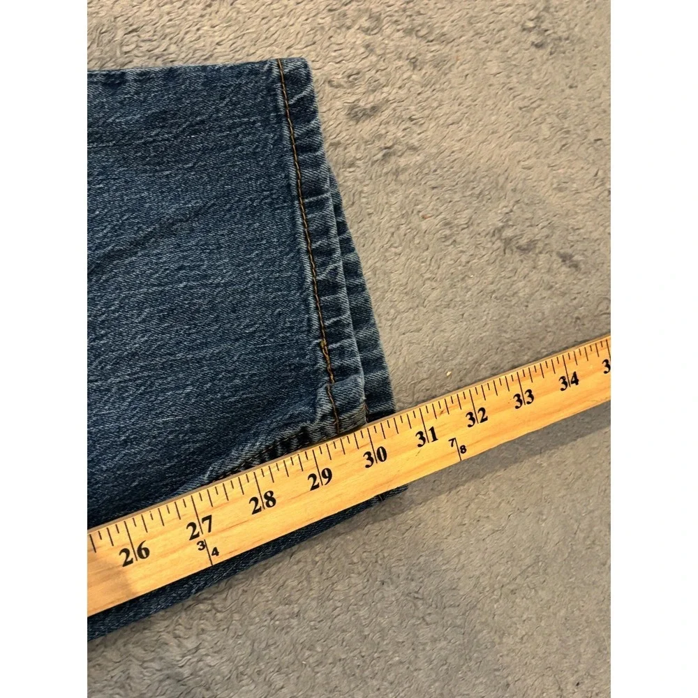 Levis 505 Jeans Mens 40x30 Regular Fit Straight Medium Wash Blue Denim Relaxed